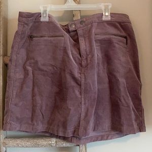 Corduroy Purple Skirt